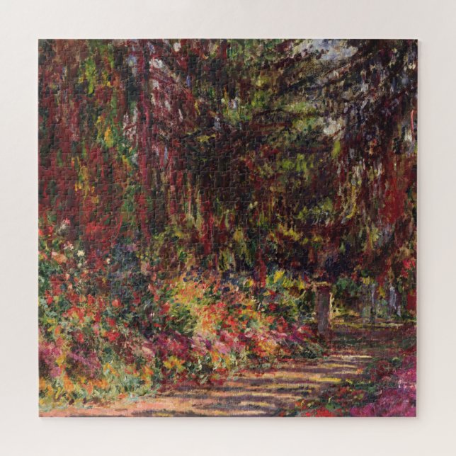 Claude Monet | der Garten-Weg bei Giverny Puzzle (Horizontal)