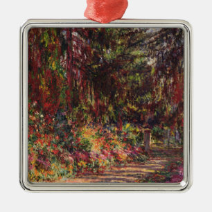 Claude Monet der Garten-Weg bei Giverny Silbernes Ornament
