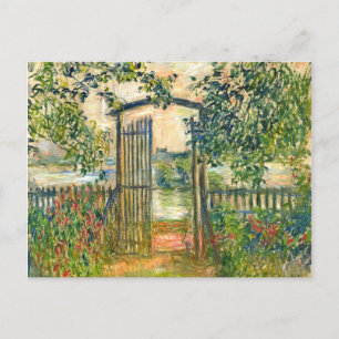 Claude Monet: Der Gartentor in Vetheuil Postkarte