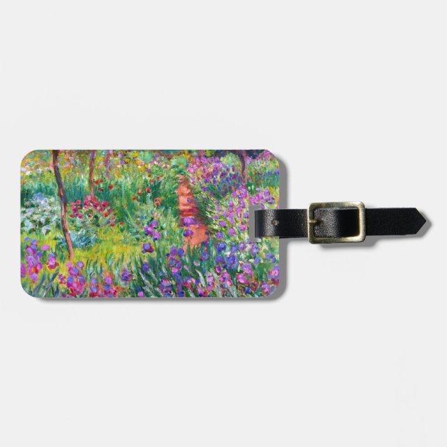 Claude Monet: Der Iris-Garten bei Giverny Gepäckanhänger (Vorderseite horizontal)