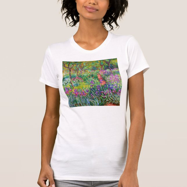 Claude Monet: Der Iris-Garten bei Giverny T-Shirt (Vorderseite)