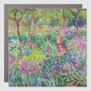Claude Monet - Der Iris-Garten in Giverny Auto Magnet