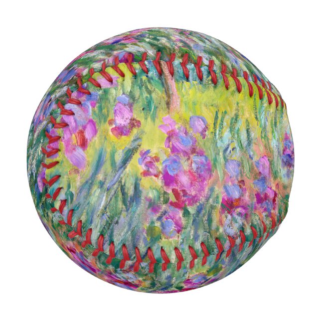 Claude Monet - Der Iris-Garten in Giverny Baseball (Vorderseite Links)