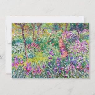 Claude Monet - Der Iris-Garten in Giverny Dankeskarte