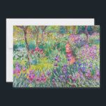 Claude Monet - Der Iris-Garten in Giverny Dankeskarte<br><div class="desc">The Iris Garden at Giverny / The Artist's Garden at Giverny - Claude Monet,  1899-1900</div>