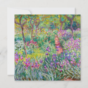 Claude Monet - Der Iris-Garten in Giverny Einladung