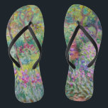 Claude Monet - Der Iris-Garten in Giverny Flip Flops<br><div class="desc">The Iris Garden at Giverny / The Artist's Garden at Giverny - Claude Monet,  1899-1900</div>