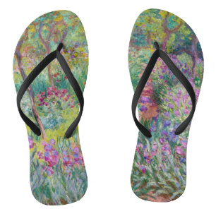 Claude Monet - Der Iris-Garten in Giverny Flip Flops