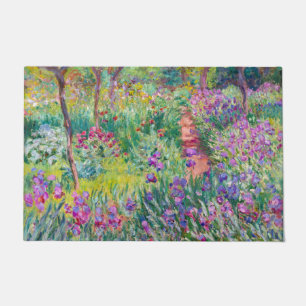 Claude Monet - Der Iris-Garten in Giverny Fußmatte