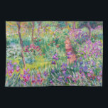 Claude Monet - Der Iris-Garten in Giverny Geschirrtuch<br><div class="desc">The Iris Garden at Giverny / The Artist's Garden at Giverny - Claude Monet,  1899-1900</div>