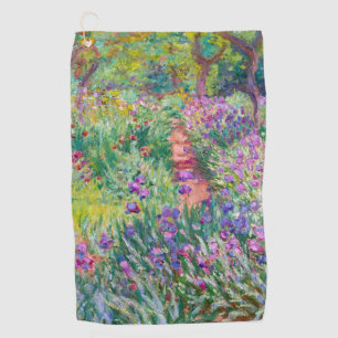 Claude Monet - Der Iris-Garten in Giverny Golfhandtuch