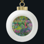 Claude Monet: Der Iris-Garten in Giverny Keramik Kugel-Ornament<br><div class="desc">Ein buntes,  klassisches Keramik-Ball-Ornament mit dem Iris-Garten in Giverny,  gemalt vom französischen impressionistischen Maler Claude Monet.</div>