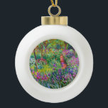 Claude Monet: Der Iris-Garten in Giverny Keramik Kugel-Ornament<br><div class="desc">Ein buntes,  klassisches Keramik-Ball-Ornament mit dem Iris-Garten in Giverny,  gemalt vom französischen impressionistischen Maler Claude Monet.</div>