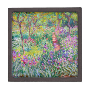 Claude Monet - Der Iris-Garten in Giverny Kiste