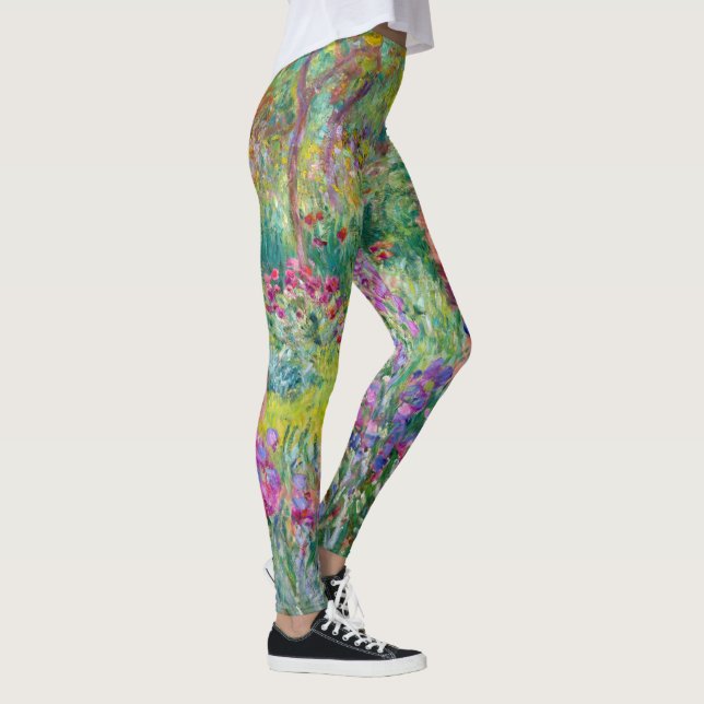 Claude Monet - Der Iris-Garten in Giverny Leggings (Rechts)