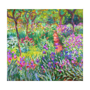Claude Monet: Der Iris-Garten in Giverny Leinwanddruck