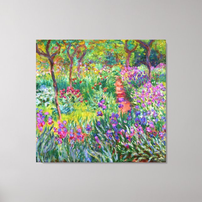 Claude Monet: Der Iris-Garten in Giverny Leinwanddruck (Vorderseite)