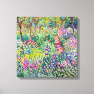 Claude Monet - Der Iris-Garten in Giverny Leinwanddruck