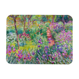 Claude Monet - Der Iris-Garten in Giverny Magnet