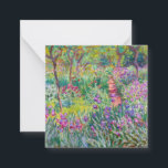 Claude Monet - Der Iris-Garten in Giverny Mitteilungskarte<br><div class="desc">The Iris Garden at Giverny / The Artist's Garden at Giverny - Claude Monet,  1899-1900</div>