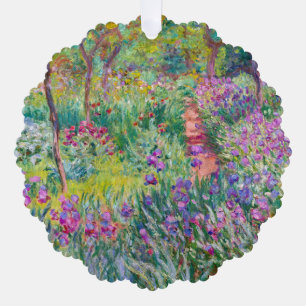 Claude Monet - Der Iris-Garten in Giverny Ornament Karte