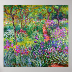 Claude Monet: Der Iris-Garten in Giverny Poster