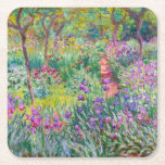 Claude Monet - Der Iris-Garten in Giverny Rechteckiger Pappuntersetzer<br><div class="desc">The Iris Garden at Giverny / The Artist's Garden at Giverny - Claude Monet,  1899-1900</div>
