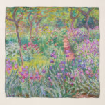 Claude Monet - Der Iris-Garten in Giverny Schal<br><div class="desc">The Iris Garden at Giverny / The Artist's Garden at Giverny - Claude Monet,  1899-1900</div>