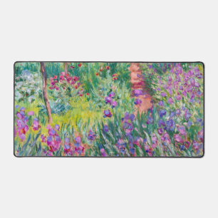 Claude Monet - Der Iris-Garten in Giverny Schreibtischunterlage