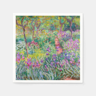 Claude Monet - Der Iris-Garten in Giverny Serviette