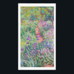 Claude Monet - Der Iris-Garten in Giverny Serviette<br><div class="desc">The Iris Garden at Giverny / The Artist's Garden at Giverny - Claude Monet,  1899-1900</div>