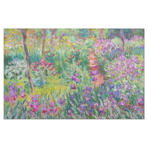 Claude Monet - Der Iris-Garten in Giverny Stoff