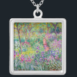 Claude Monet - Der Iris-Garten in Giverny Versilberte Kette<br><div class="desc">The Iris Garden at Giverny / The Artist's Garden at Giverny - Claude Monet,  1899-1900</div>