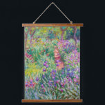 Claude Monet - Der Iris-Garten in Giverny Wandteppich Mit Holzrahmen<br><div class="desc">The Iris Garden at Giverny / The Artist's Garden at Giverny - Claude Monet,  1899-1900</div>