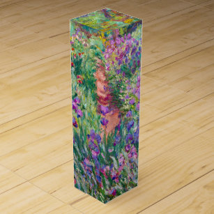 Claude Monet - Der Iris-Garten in Giverny Weinbox