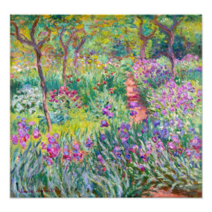 Claude Monet - Der Irisgarten in Giverny Fotodruck
