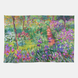 Claude Monet: Der Irisgarten in Giverny Geschirrtuch