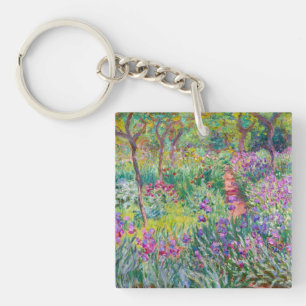 Claude Monet - Der Irisgarten in Giverny Schlüsselanhänger