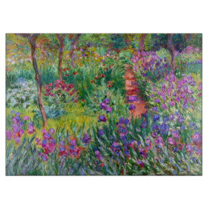 Claude Monet: Der Irisgarten in Giverny Schneidebrett