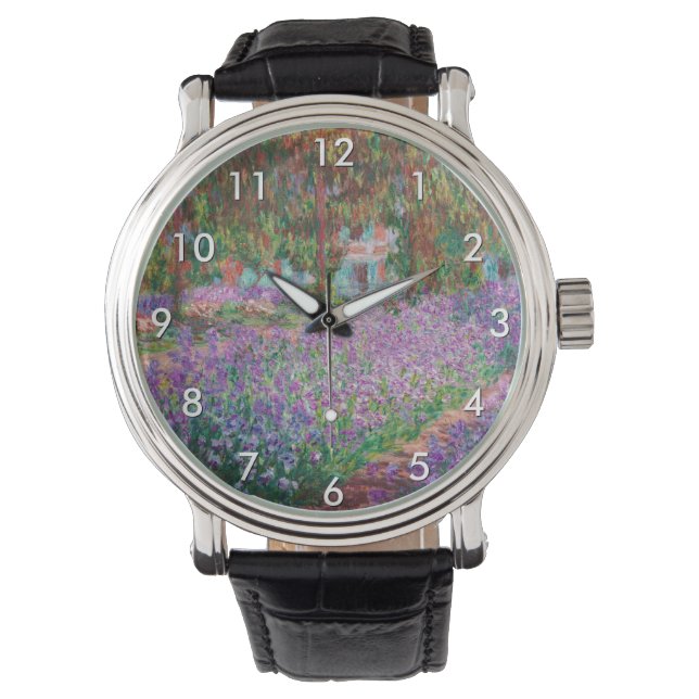 Claude Monet - Der Kunstgarten von Giverny Armbanduhr (Vorderseite)