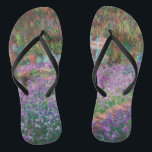Claude Monet - Der Kunstgarten von Giverny Flip Flops<br><div class="desc">The Artist's Garden at Giverny / Le Jardin de l'artiste a Giverny - Claude Monet,  1900</div>
