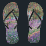 Claude Monet - Der Kunstgarten von Giverny Flip Flops<br><div class="desc">The Artist's Garden at Giverny / Le Jardin de l'artiste a Giverny - Claude Monet,  1900</div>