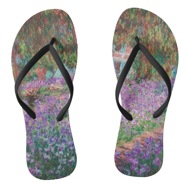Claude Monet - Der Kunstgarten von Giverny Flip Flops (Fußbett)