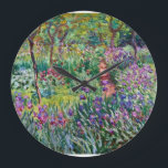 Claude Monet - Der Kunstgarten von Giverny Große Wanduhr<br><div class="desc">Claude Monet - Der Kunstgarten von Giverny</div>