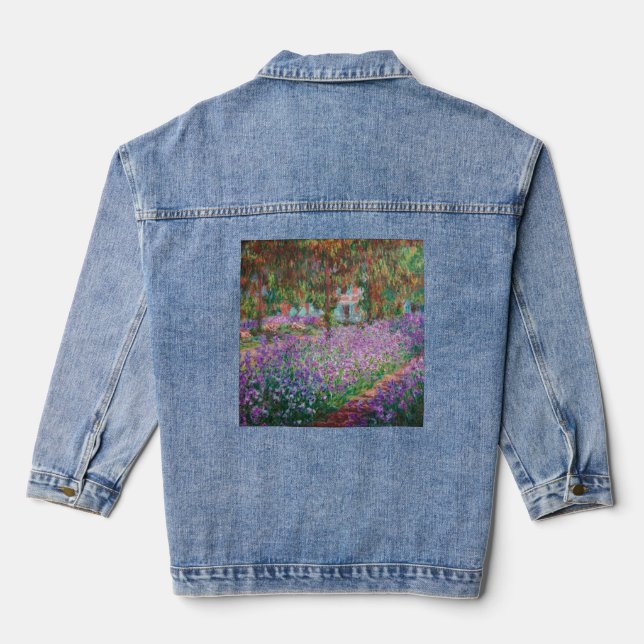 Claude Monet - Der Kunstgarten von Giverny Jeansjacke (Rückseite)