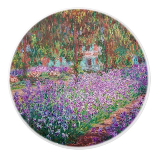 Claude Monet - Der Kunstgarten von Giverny Keramikknauf (Vorderseite)