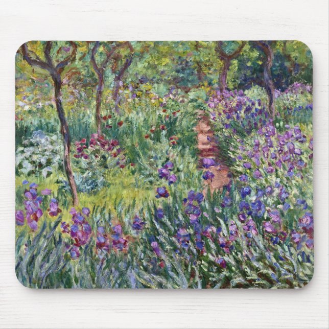 Claude Monet - Der Kunstgarten von Giverny Mousepad (Vorne)