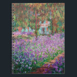 Claude Monet - Der Kunstgarten von Giverny Notizblock<br><div class="desc">The Artist's Garden at Giverny / Le Jardin de l'artiste a Giverny - Claude Monet,  1900</div>