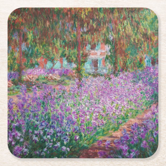 Claude Monet - Der Kunstgarten von Giverny Rechteckiger Pappuntersetzer (Vorderseite)
