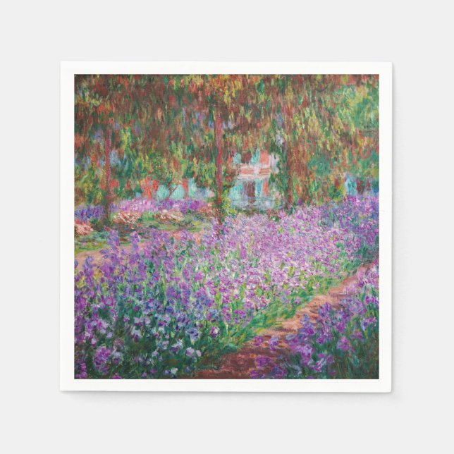 Claude Monet - Der Kunstgarten von Giverny Serviette (Vorderseite)
